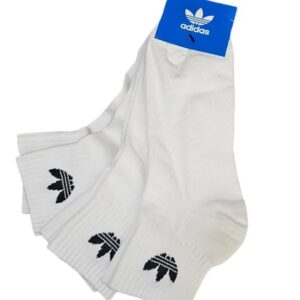 Calcetas Adidas Mid Ankle SCK 3 Pack – Blancas (EU 40–42 / MX 25–26)