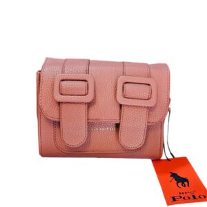 Bolsa Crossbody Houston Polo Club 1004# – Color Lila con Herrajes Dorados
