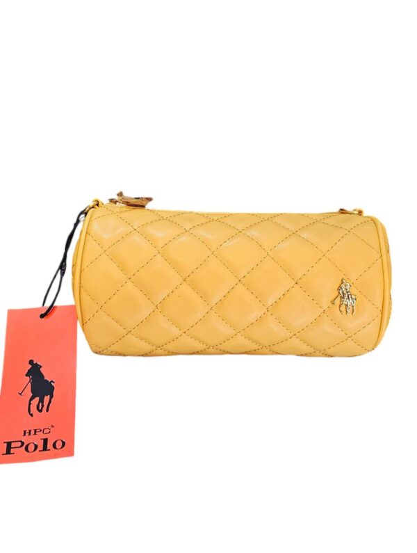 Bolsa Crossbody HPC Polo 1017 – Color Camel con Bordado Diamante y Detalles Dorados