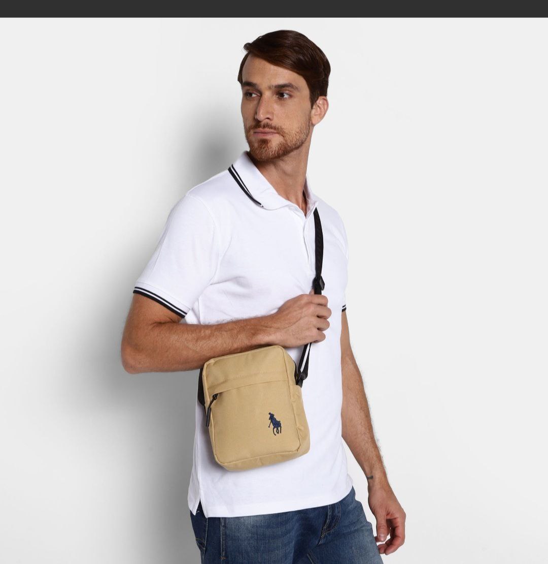 Mochila Crossbody / Sling HPC Polo 1044# – Colores: Beige, Navy, Verde y Amarillo