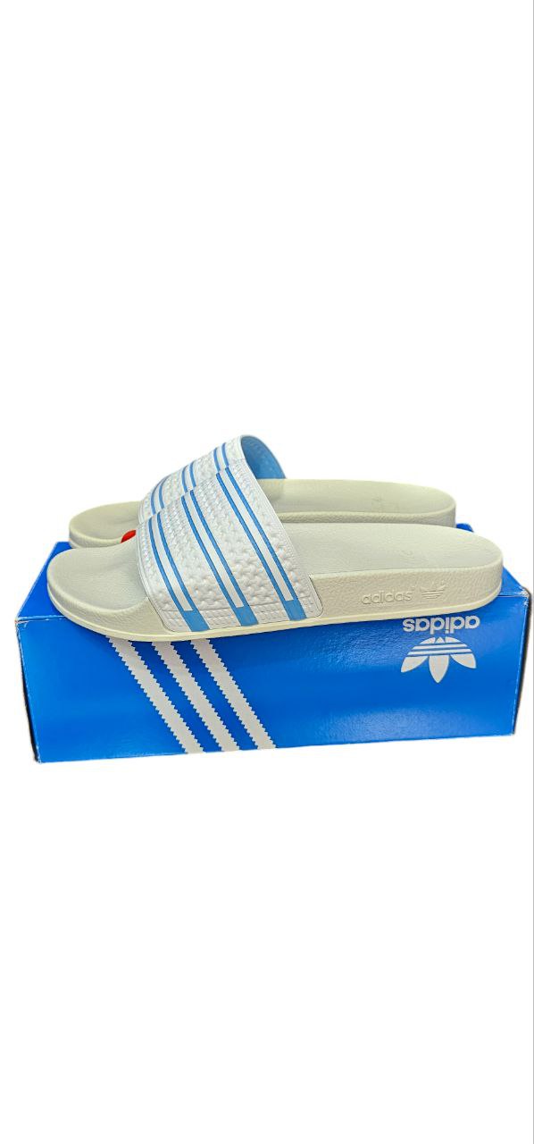 Adidas Adilette Since 1972 Blanca y Azul | Talla 26 MX / 8 US / 42 EU - Image 2