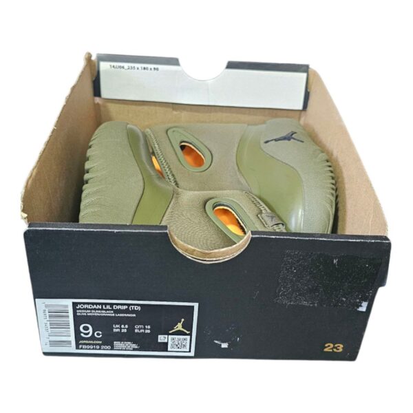 Jordan Lil Drip TD Olive Green – Talla 15 MX / 9C USA / 26 EUR (Caja de Outlet) - Image 3