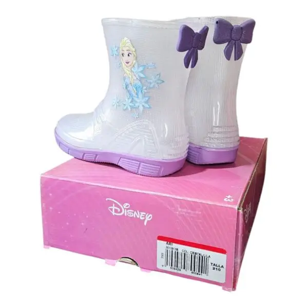 Botas impermeables infantiles Frozen Elsa – Talla 21 CM - Image 3