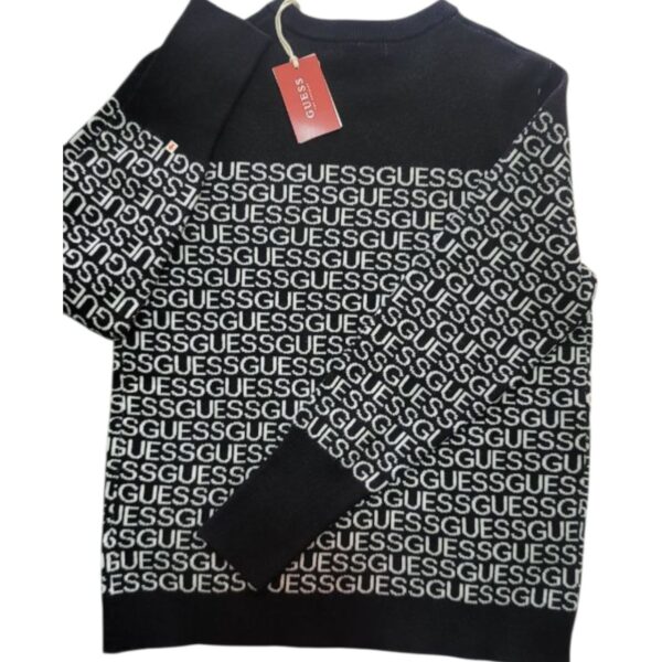 Suéter Guess Los Angeles Estilo Logo Repetido – Talla S - Image 2
