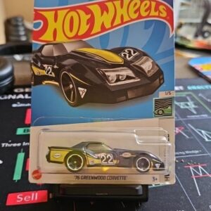 Hot Wheels ‘76 Greenwood Corvette | Negro #22 | Racing Legends Series