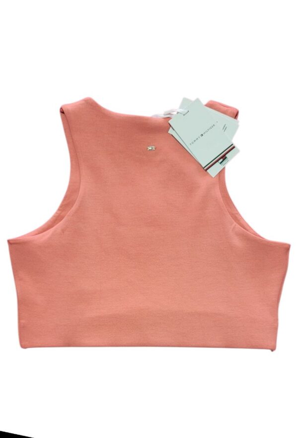 Top Tommy Hilfiger Sueded Modal Coral Mujer - Image 2