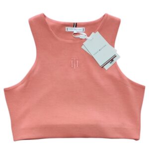 Top Tommy Hilfiger Sueded Modal Coral Mujer