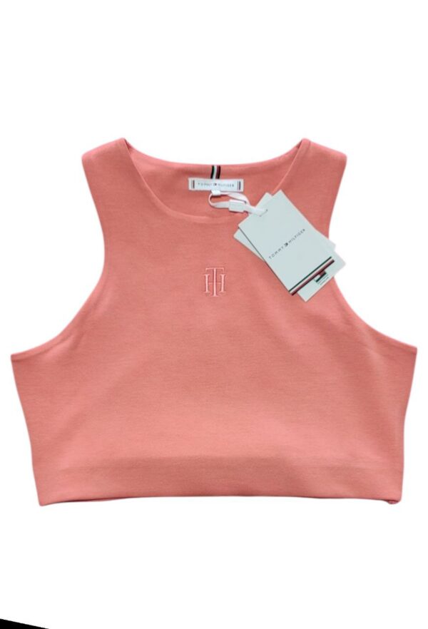 Top Tommy Hilfiger Sueded Modal Coral Mujer
