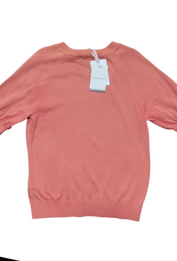 Suéter Tommy Hilfiger Orgánico Coral Talla XS Mujer - Image 2