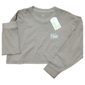 Playera Levi’s Fresh Manga Larga Mujer Gris Talla M