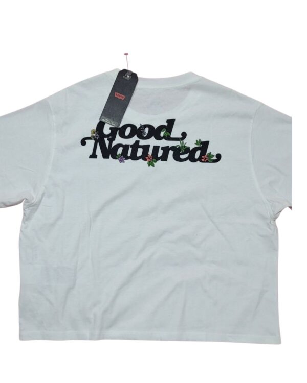 Playera Levi’s Good Natured Mujer Blanca Talla M - Image 2
