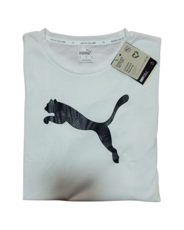 Playera Puma Drycell Blanca Mujer Talla S – Logo Negro