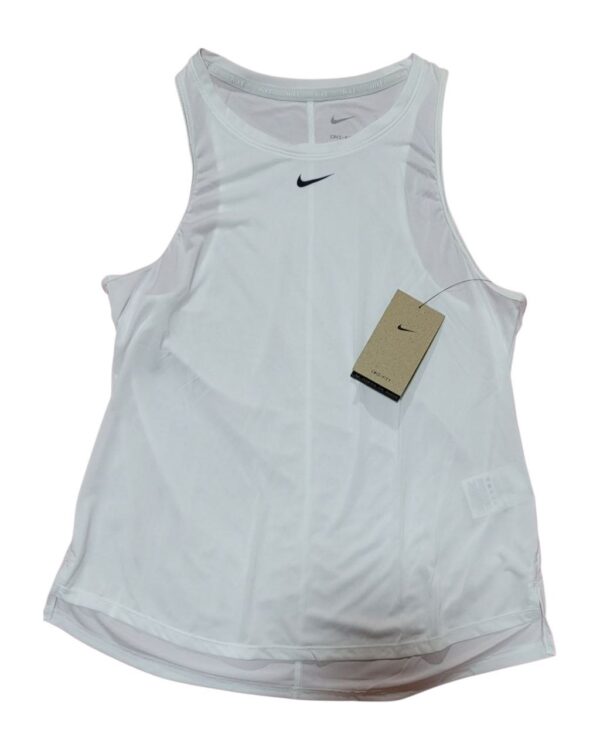 Playera Deportiva Nike Mujer Blanca Dri-FIT (Talla M)