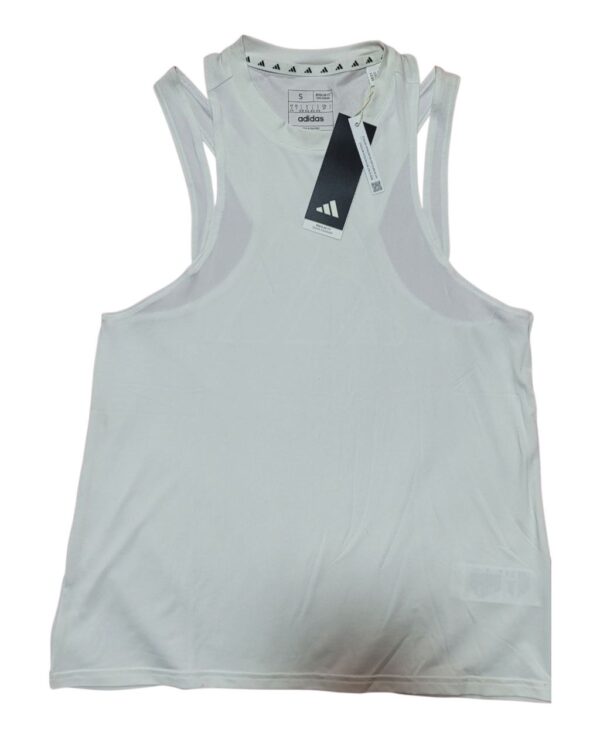 Top Deportivo Adidas TR-ES 3BAR Blanco Mujer (Talla S)