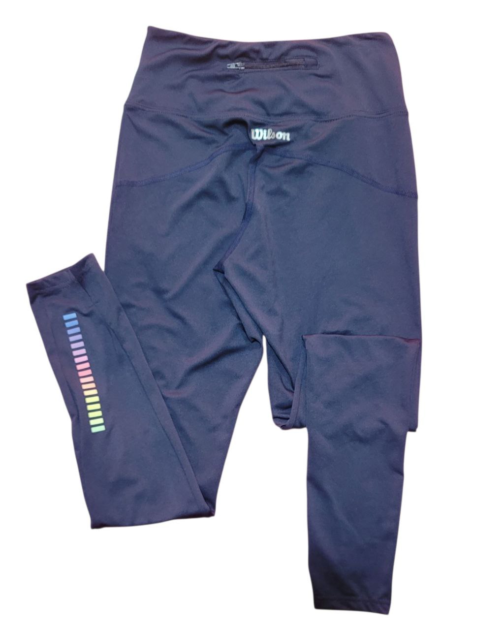 Legging Deportivo Wilson Azul con Detalle Arcoíris – Talla CH (S) - Image 3