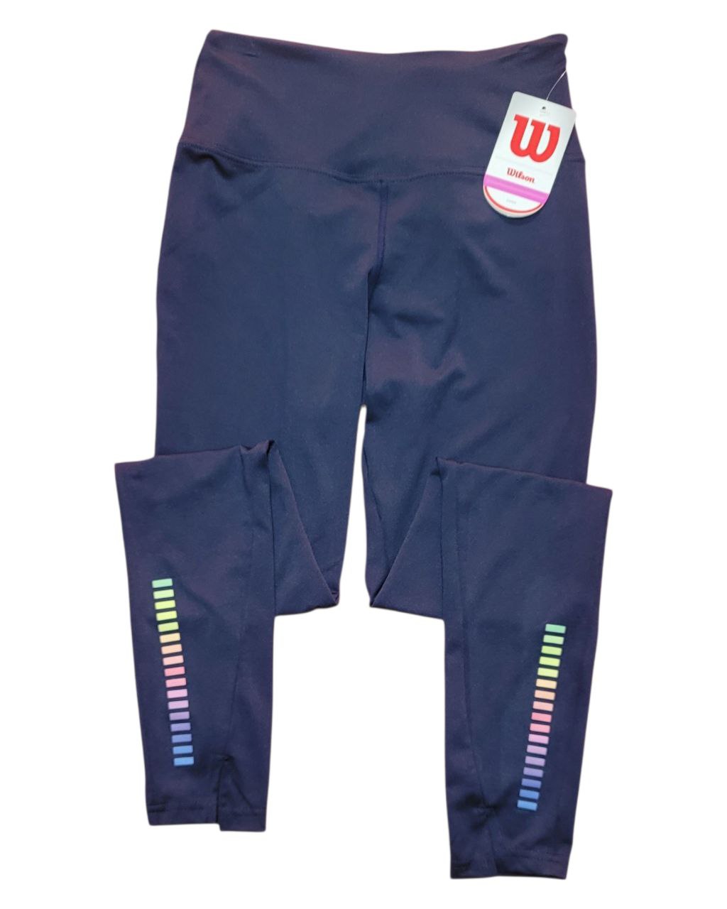 Legging Deportivo Wilson Azul con Detalle Arcoíris – Talla CH (S) - Image 2
