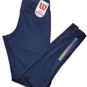 Legging Deportivo Wilson Azul con Detalle Arcoíris – Talla CH (S)