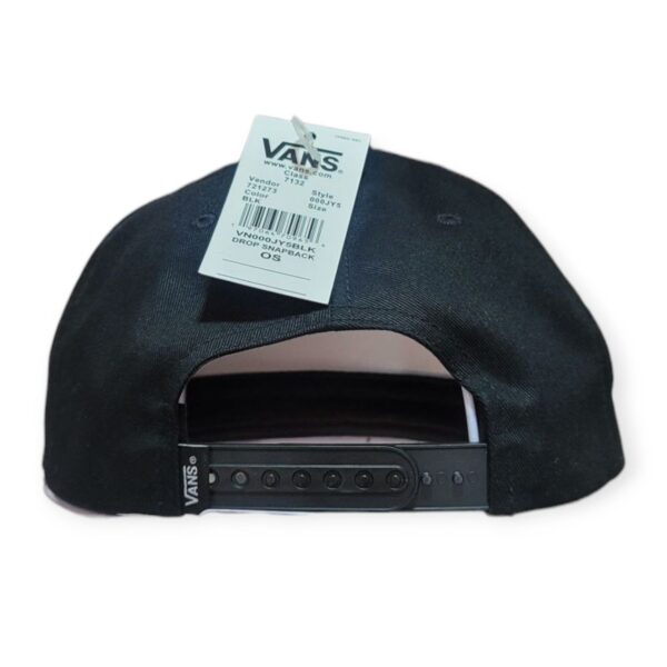 gorra-vans-drop-snapback-negra-ajustable-721273 - Image 3
