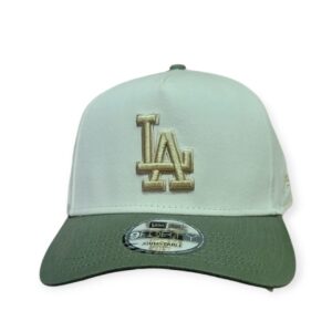 Gorra New Era 9FORTY LA Ajustable Verde y Crema | Estilo Urbano
