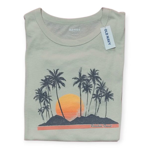 Playera Old Navy Paradise Sunset Palms Talla L