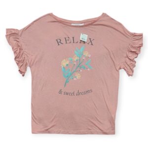 Blusa Women Secret "Relax & Sweet Dreams" Manga con Volantes Talla L