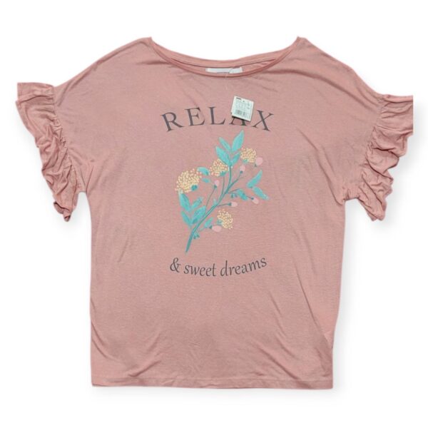 Blusa Women Secret "Relax & Sweet Dreams" Manga con Volantes Talla L