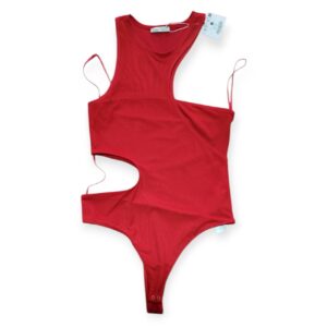 Body Bershka Rojo Cut Out Mujer Talla M