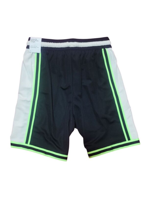 Nike Dri-FIT Basketball Shorts Negro/Verde Talla L - Image 2