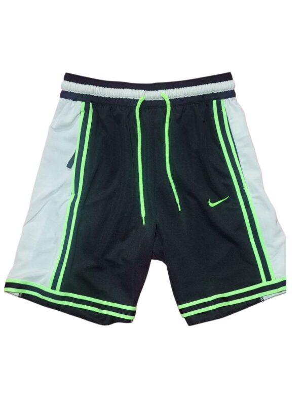 Nike Dri-FIT Basketball Shorts Negro/Verde Talla L