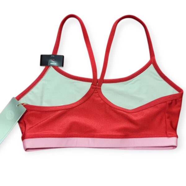 Top Deportivo Adidas Training Colorblock Rojo Mujer Talla M | Modelo HH7630 - Image 2