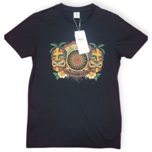 Playera Springfield Paradise Club Negra Hombre Talla XS | Modelo 0263393