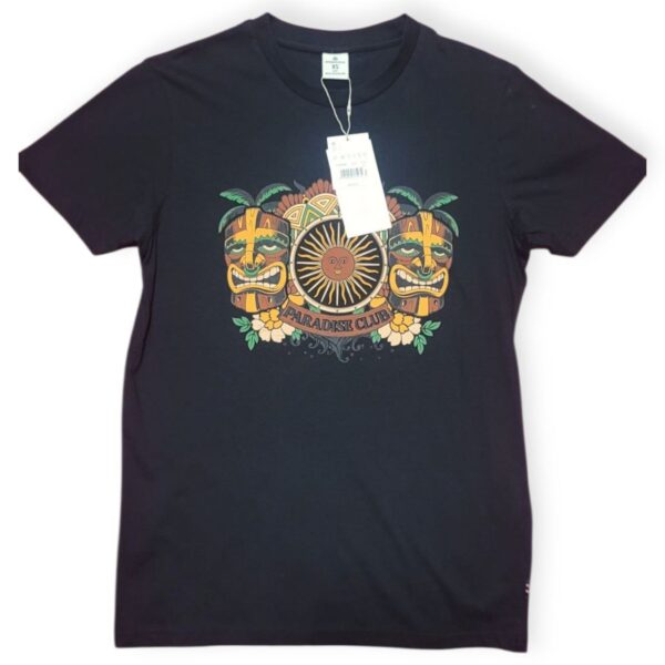 Playera Springfield Paradise Club Negra Hombre Talla XS | Modelo 0263393