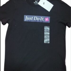 Playera Nike Just Do It Negra Kids Talla M