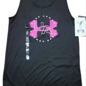 Playera Tank Under Armour Girls Negra Talla YXS