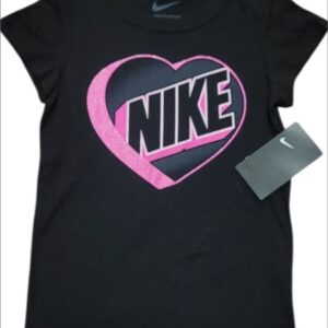 Playera Nike Corazón Negra Niña Talla 6X