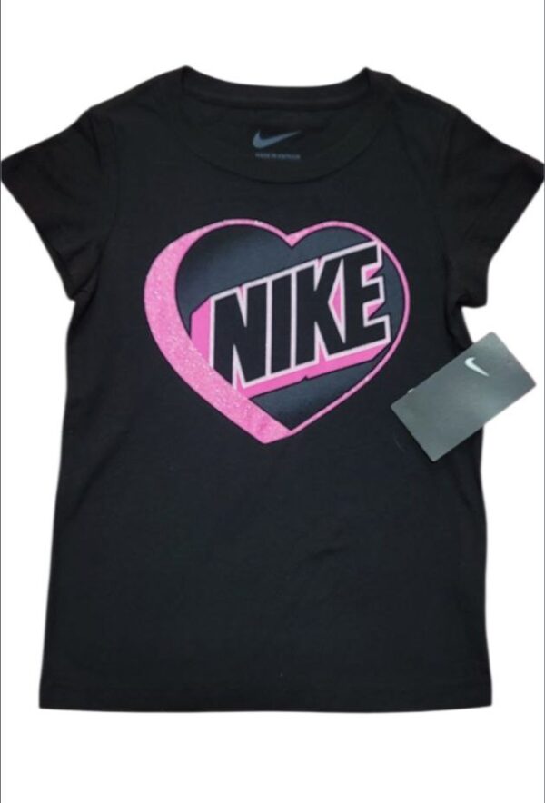 Playera Nike Corazón Negra Niña Talla 6X