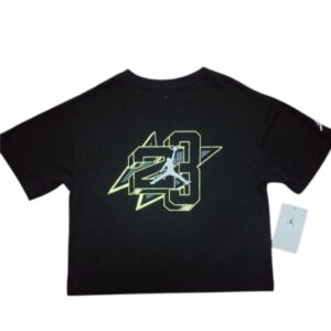 Playera Jordan 23 Star Negro Niñas 10-12 Años