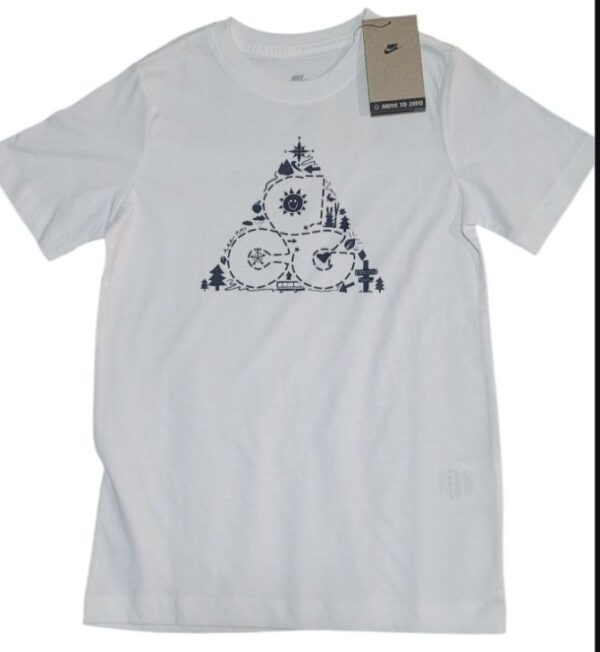 Playera Nike Kids Blanca Move to Zero Talla S