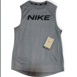 Playera Sin Mangas Nike Pro Gris Kids Talla L