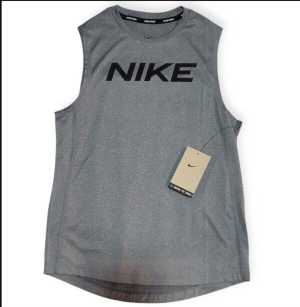 Playera Sin Mangas Nike Pro Gris Kids Talla L