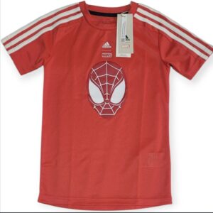 Playera Adidas Marvel Spider-Man Roja Niños Talla XS (7-8 Años)
