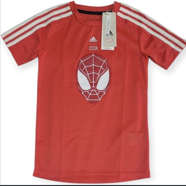 Playera Adidas Marvel Spider-Man Roja Niños Talla XS (7-8 Años)