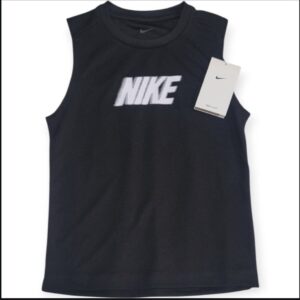 Camiseta Sin Mangas Nike Dri-FIT Negra Niño Talla XS