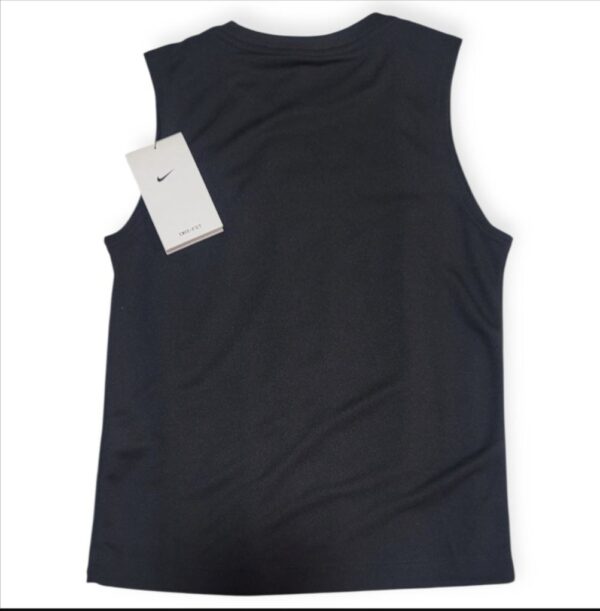 Camiseta Sin Mangas Nike Dri-FIT Negra Niño Talla XS - Image 2