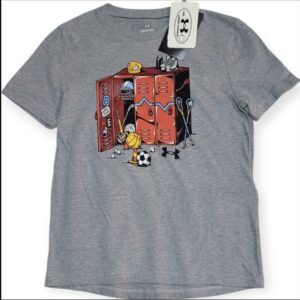 Playera Under Armour UA Sports Locker Kids Gris Talla YXS