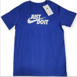 Nike Kids Camiseta Azul “Just Do It” – Talla M (10-12 Años)