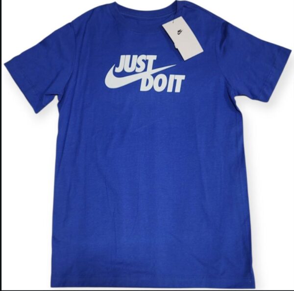 Nike Kids Camiseta Azul “Just Do It” – Talla M (10-12 Años)