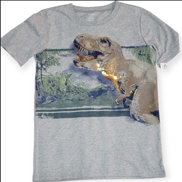 Carter’s Kids Camiseta Gris T-Rex Prehistórico – Talla 14