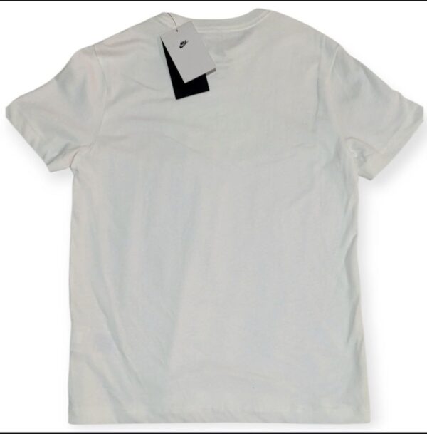 Nike Kids Camiseta Blanca Diseño Pixelado Gris y Verde – Talla M - Image 2