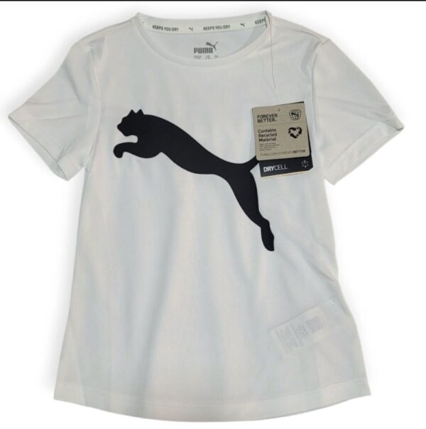 Puma Camiseta Blanca Niños Drycell – Talla XS (7-8 Años)